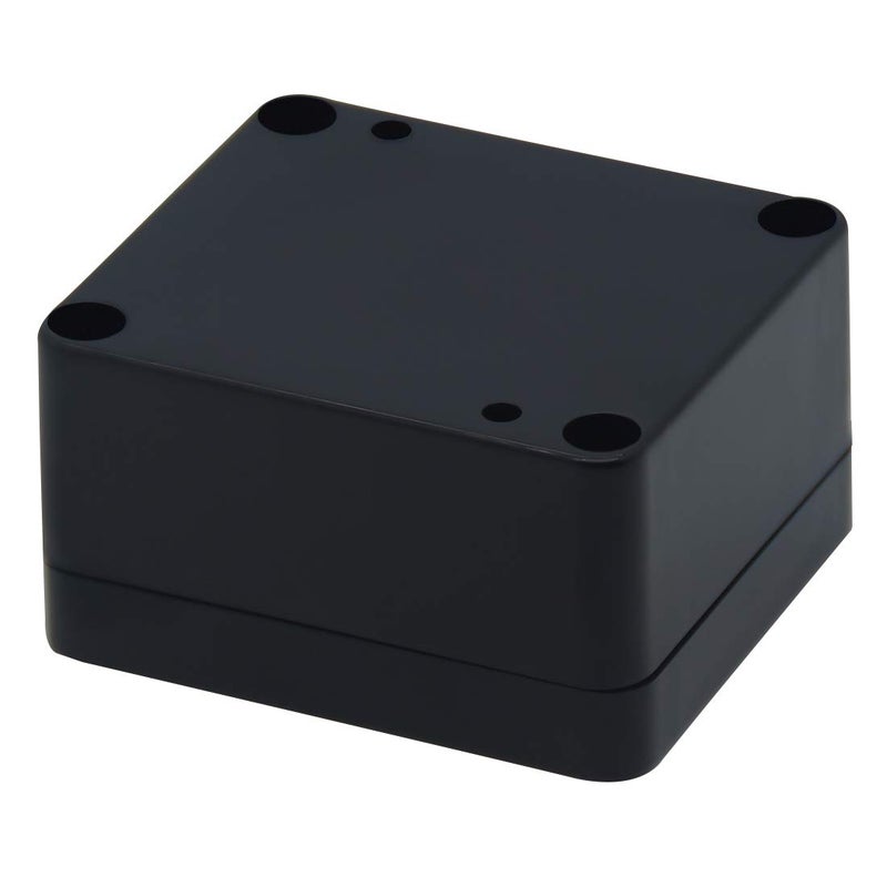 Zulkit Junction Box, Zulkit Project Box IP65 Waterproof Outdoor Box ABS Plastic Electrical Boxes Electronic Enclosure Black 2.48 x 2.28 x 1.38 inch (63 x 58 x 35mm) (Pack of 2) - Image 3